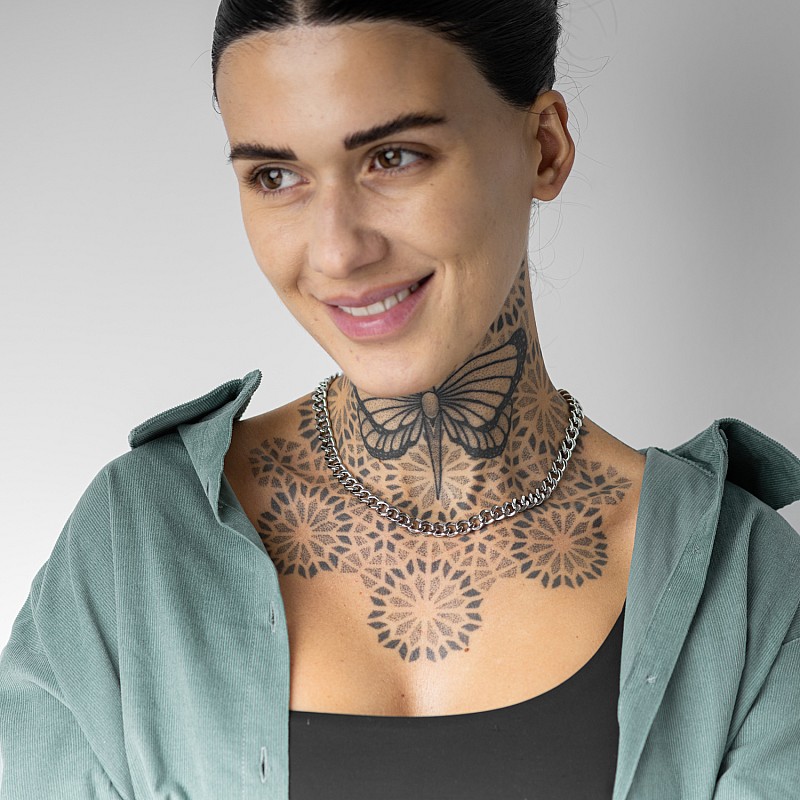 CUBAN 8MM Silver 316L Stainless Steel Neck Chain